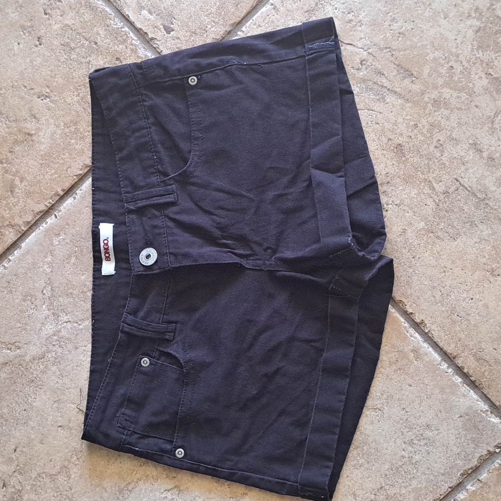 EUC black denim shorts size 7 juniors